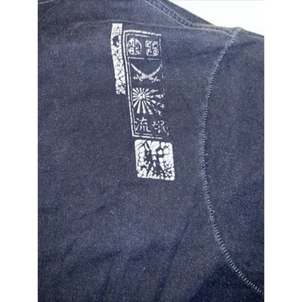 Y2K Marc Ecko cut sew Blue And Gold Foil  Witch  Skull. XXL - Picture 12 of 12